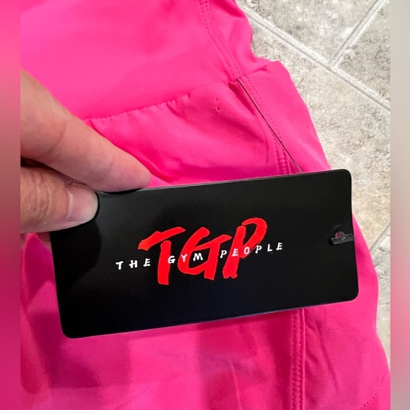 NEW NWT TGP the gym people pink running athletic shorts L large - Picture 4 of 6